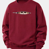 Velira Sweatshirts Bordo / XS Užtrauktuko katės spaudo laisvo kirpimo džemperis