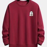 Velira Sweatshirts bordo / XS Vaiduoklis, geriantis kavą, spauda, laisvas kirpimas, džemperis
