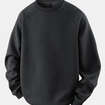 Velira Sweatshirts juoda / S Atsipalaidavęs Waffle Crew Neck Megztinis