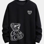 Velira Sweatshirts juoda / S Meškos Pėdsakų Laisvalaikio Fit Džemperis