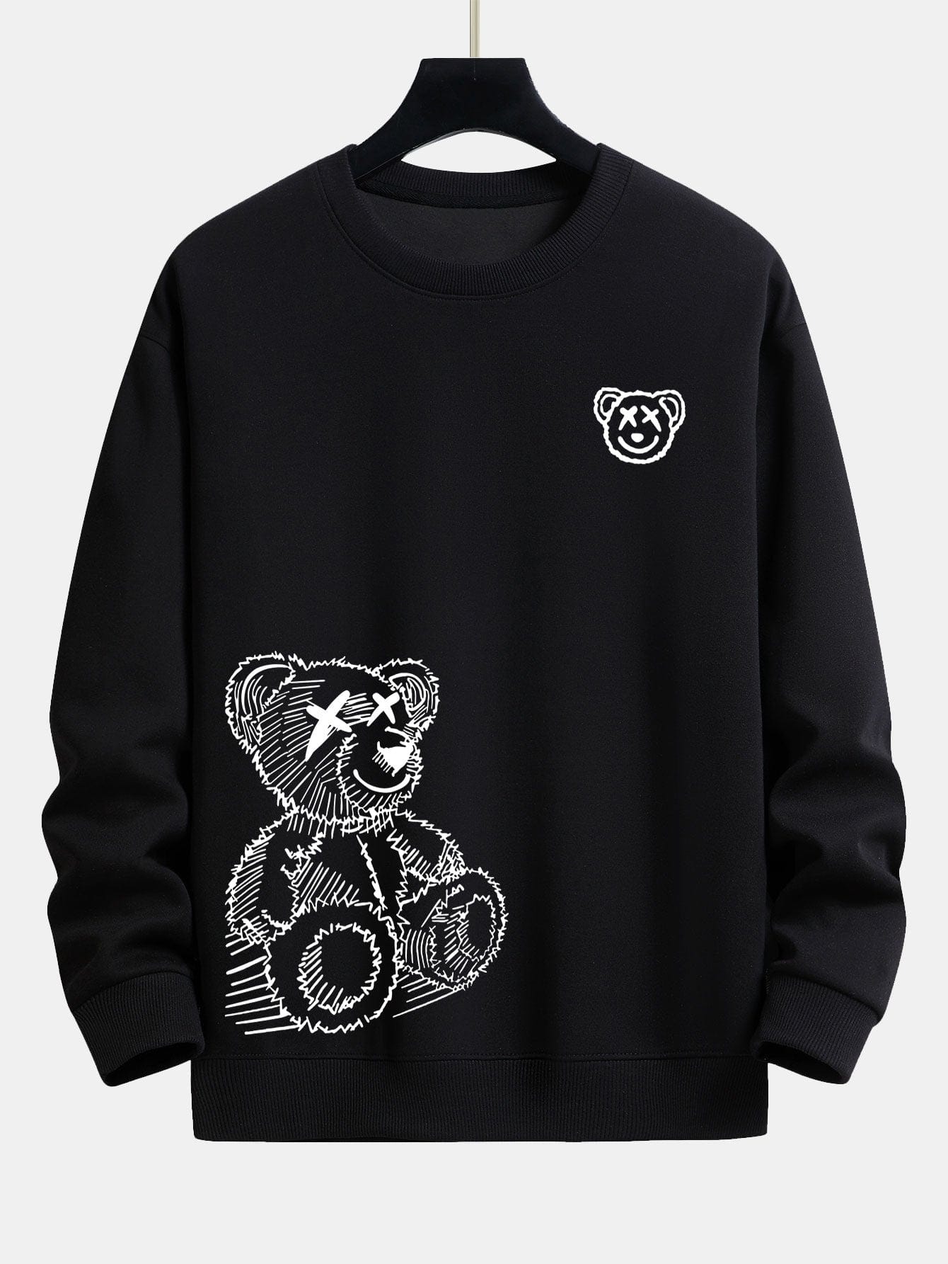 Velira Sweatshirts juoda / S Meškos Pėdsakų Laisvalaikio Fit Džemperis