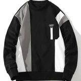Velira Sweatshirts juoda / S Spalvų Bloko Palaidinė Su Kišene