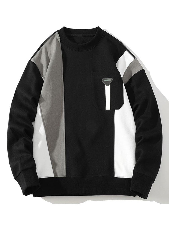 Velira Sweatshirts juoda / S Spalvų Bloko Palaidinė Su Kišene