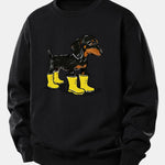 Velira Sweatshirts Juoda / XS Batai su takso atspaudu, laisvas kirpimas, džemperis