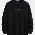Velira Sweatshirts juoda / XS Būk geras spausdinimo laisvalaikio megztinis