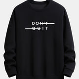 Velira Sweatshirts juoda / XS Nepasiduok! Atsipalaidavęs prigludęs džemperis
