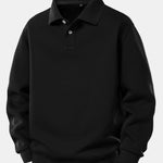 Velira Sweatshirts juoda / XS Solidus polo apykaklės megztinis