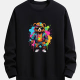 Velira Sweatshirts juoda / XS Spalvingo Lokio Spauda Atsipalaidavęs Palaidinukas