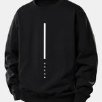 Velira Sweatshirts Juoda / XS Svajonių Dryžuotas Spausdinimas Laisvas Fit Palaidinukė