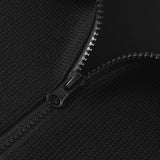 Velira Sweatshirts Juostuotas Vaflinis Užtrauktuko Polo Kaklo Megztinis