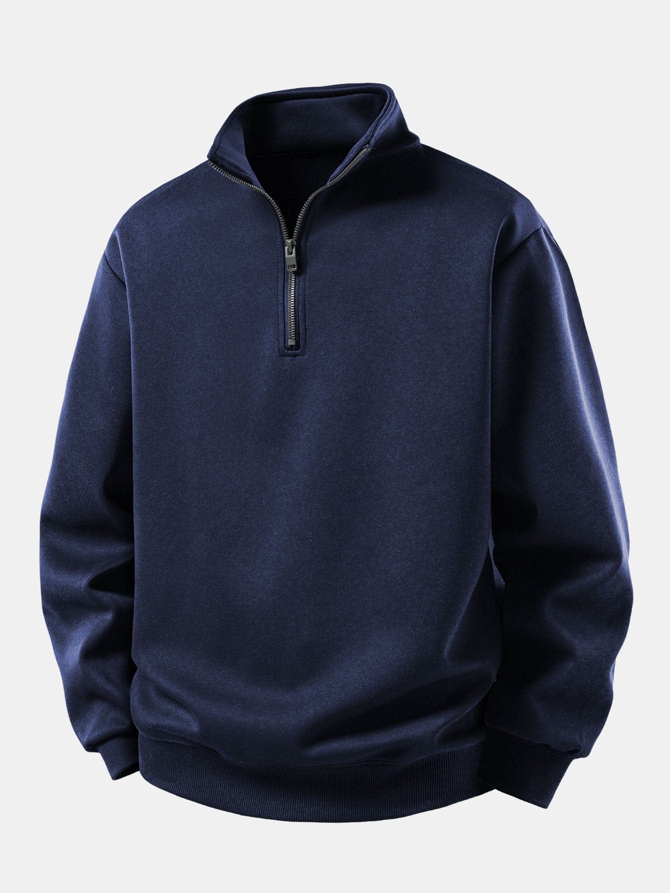 Velira Sweatshirts Jūros mėlyna / XS Relaksuotas Fit Ketvirčio Užtrauktukas Palaidinė