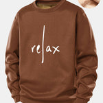 Velira Sweatshirts Kava / S Atsipalaidavimas Spausdintas Teddy Fleece Pamušalas Švarkas