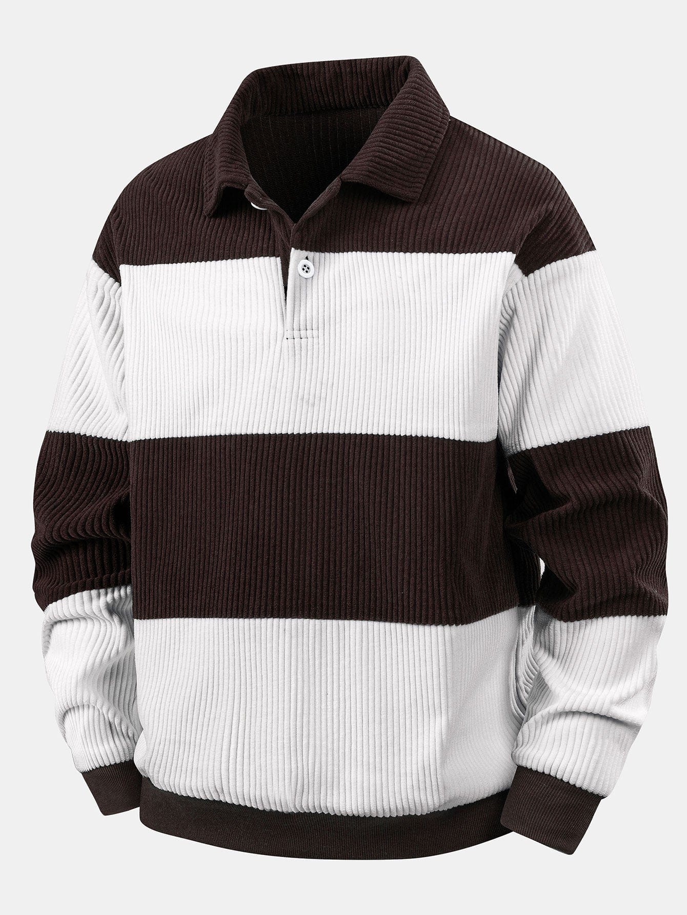 Velira Sweatshirts Kava / S Kontrastinė džinsinė polo megztinė