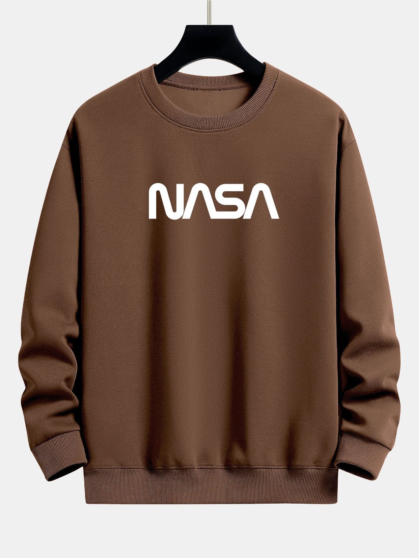 Velira Sweatshirts kava / S NASA Print Relax Fit Sweatshirt