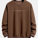 Velira Sweatshirts kava / S Sloganas Spausdinti Laisvas Fit Megztinis