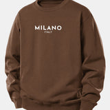 Velira Sweatshirts Kava / XS Milano spaudinys laisvas megztinis