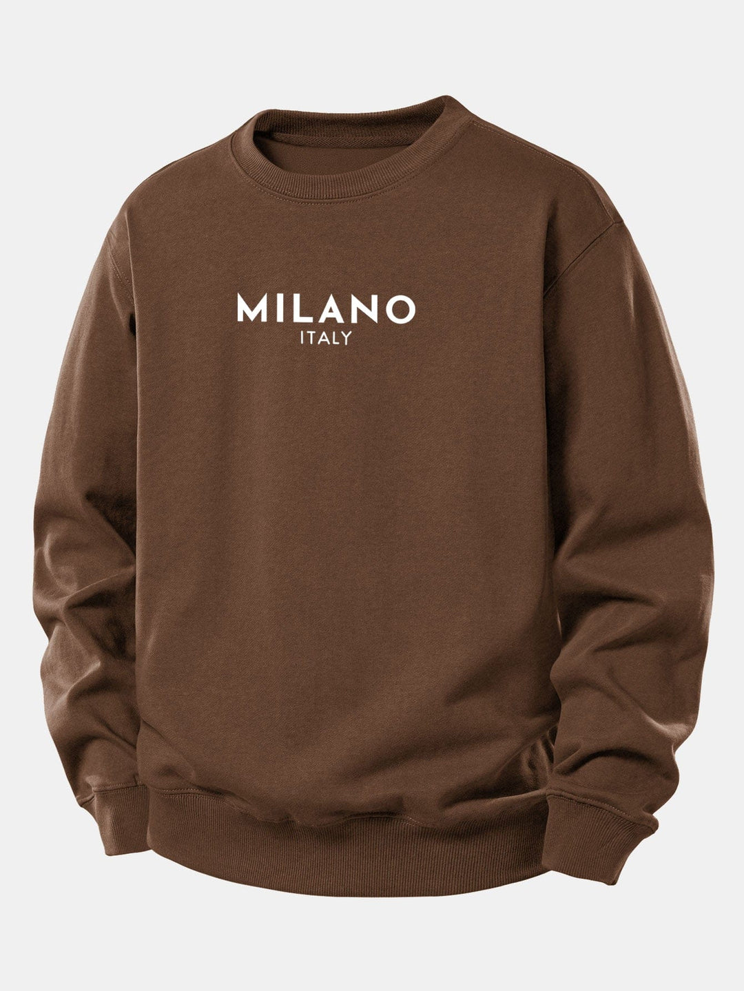 Velira Sweatshirts Kava / XS Milano spaudinys laisvas megztinis
