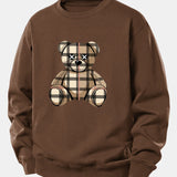 Velira Sweatshirts Kava / XS Tikrinto Lokio Spaudas Laisvas Palaidinukas