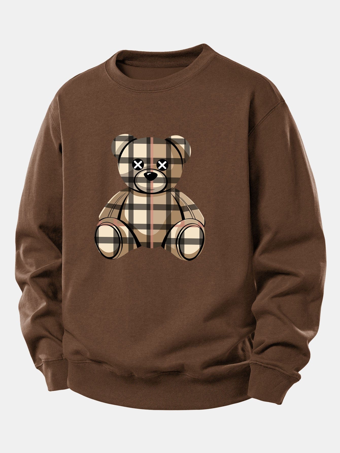 Velira Sweatshirts Kava / XS Tikrinto Lokio Spaudas Laisvas Palaidinukas