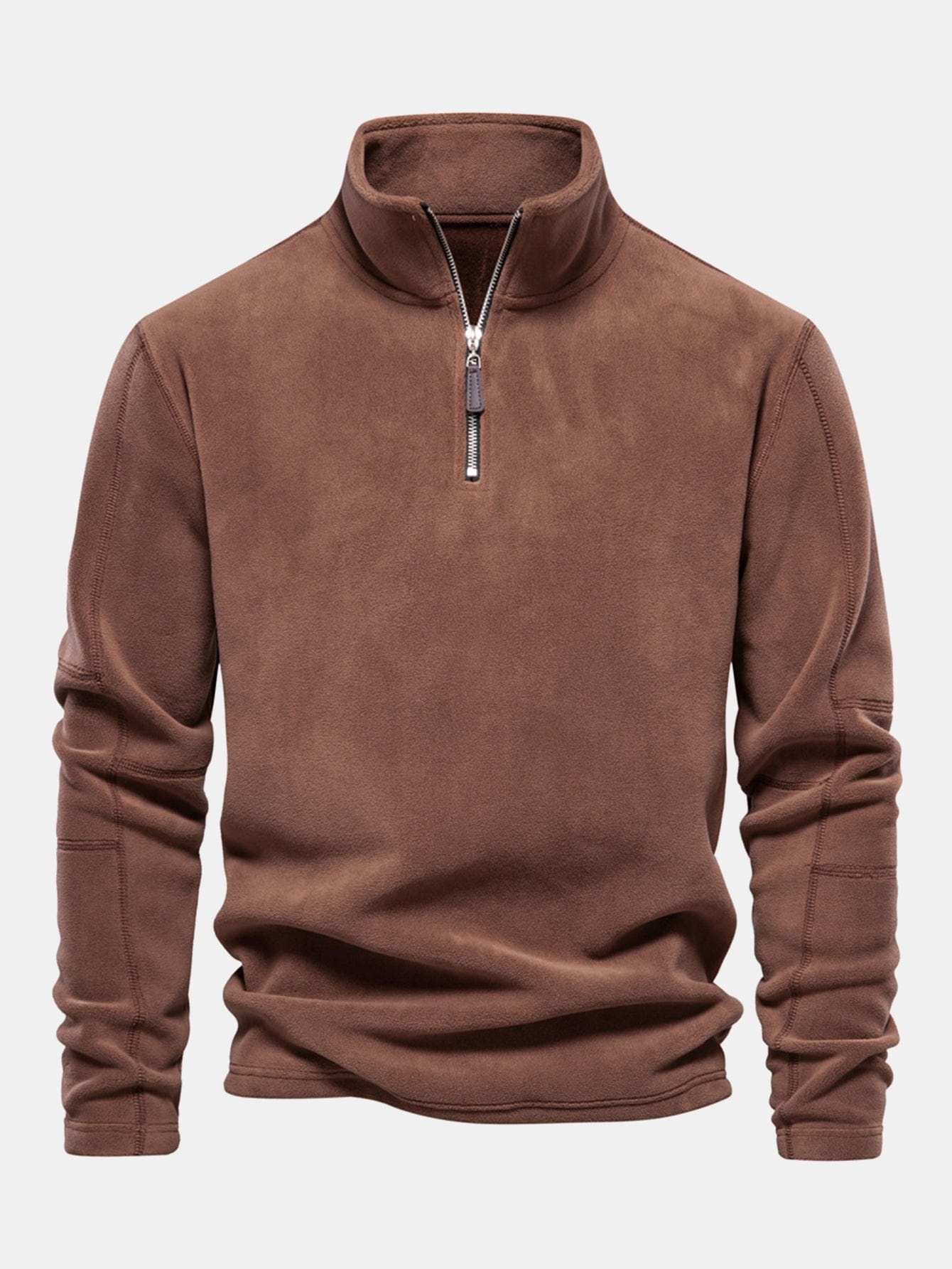 Velira Sweatshirts kavos / S Poliarinio Fleece Ketvirčio Užtrauktuko Megztinis