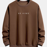 Velira Sweatshirts kavos / XS Būk geras spausdinimo laisvalaikio megztinis