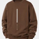 Velira Sweatshirts Kavos / XS Svajonių Dryžuotas Spausdinimas Laisvas Fit Palaidinukė
