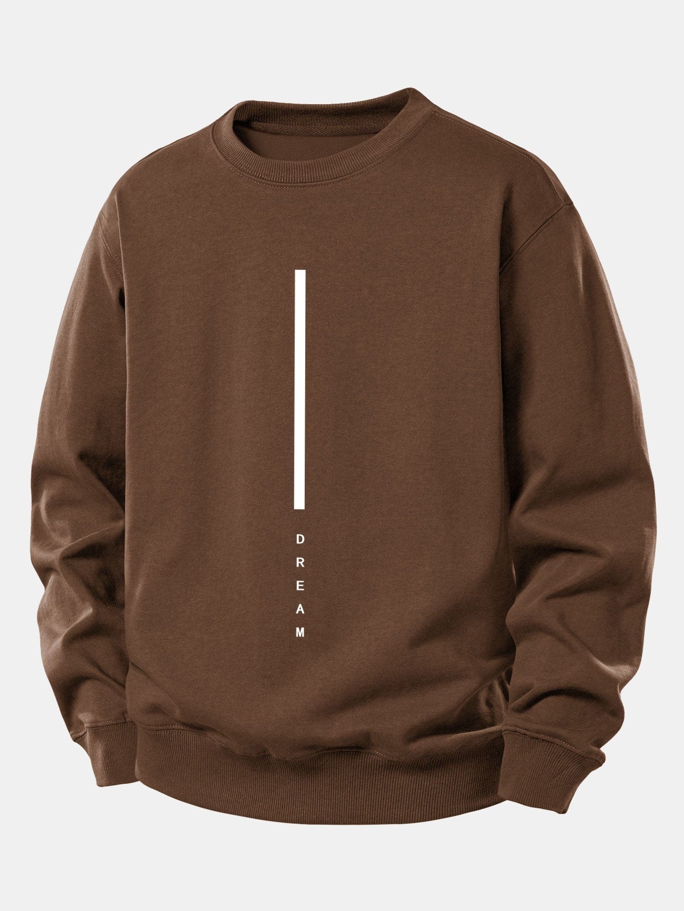 Velira Sweatshirts Kavos / XS Svajonių Dryžuotas Spausdinimas Laisvas Fit Palaidinukė