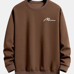 Velira Sweatshirts Kavos / XS Vyrų šūkio spaudos laisvo kirpimo džemperis