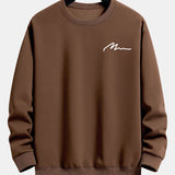 Velira Sweatshirts Kavos / XS Vyrų šūkio spaudos laisvo kirpimo džemperis