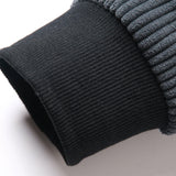 Velira Sweatshirts Kontrastinė džinsinė polo megztinė