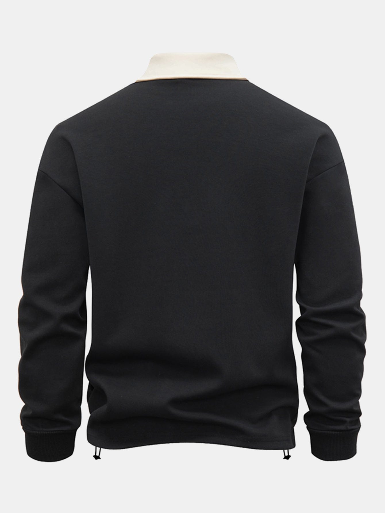 Velira Sweatshirts Kontrasto Užtrauktuko Polo Apykaklės Švarkelis