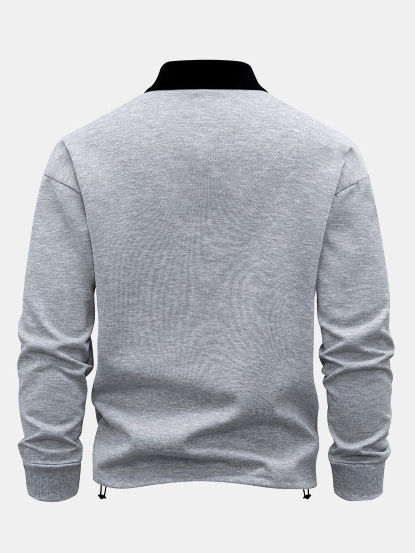 Velira Sweatshirts Kontrasto Užtrauktuko Polo Apykaklės Švarkelis