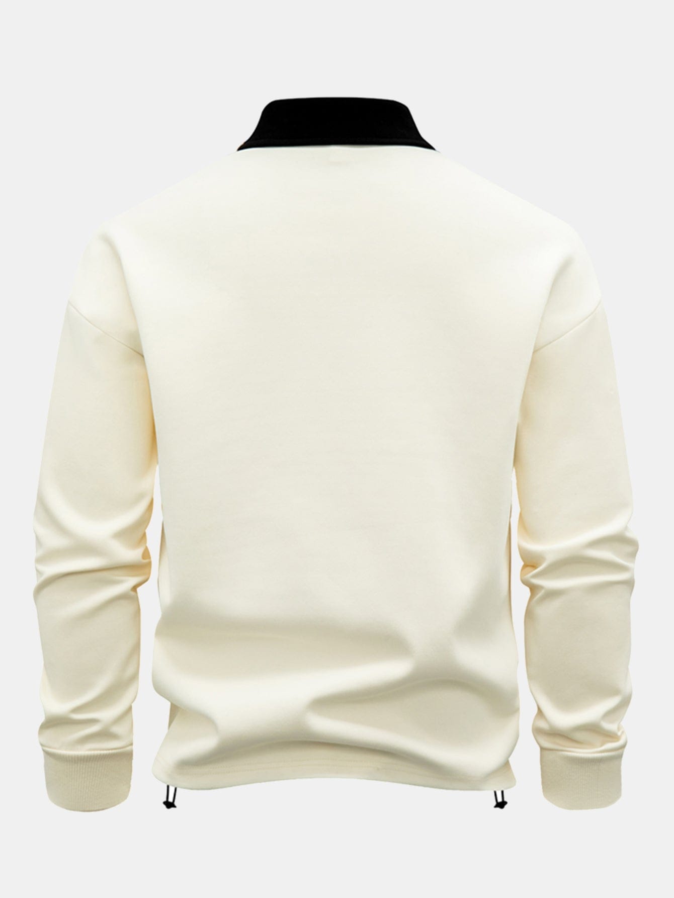 Velira Sweatshirts Kontrasto Užtrauktuko Polo Apykaklės Švarkelis