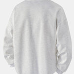 Velira Sweatshirts Laisvas Fit Waffle V formos Kaklo Megztinis