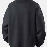 Velira Sweatshirts Laisvas Fit Waffle V formos Kaklo Megztinis