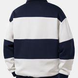Velira Sweatshirts Laisvas Milano Spausdinimo Spalvų Blokas Polo Palaidinė