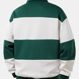 Velira Sweatshirts Laisvas Milano Spausdinimo Spalvų Blokas Polo Palaidinė