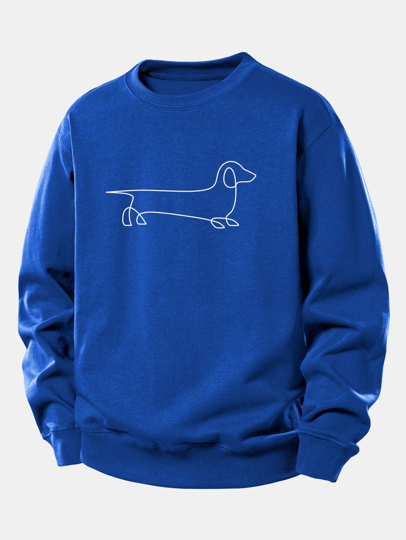 Velira Sweatshirts Mėlyna / XS Linijos taksų spaudas laisvas džemperis