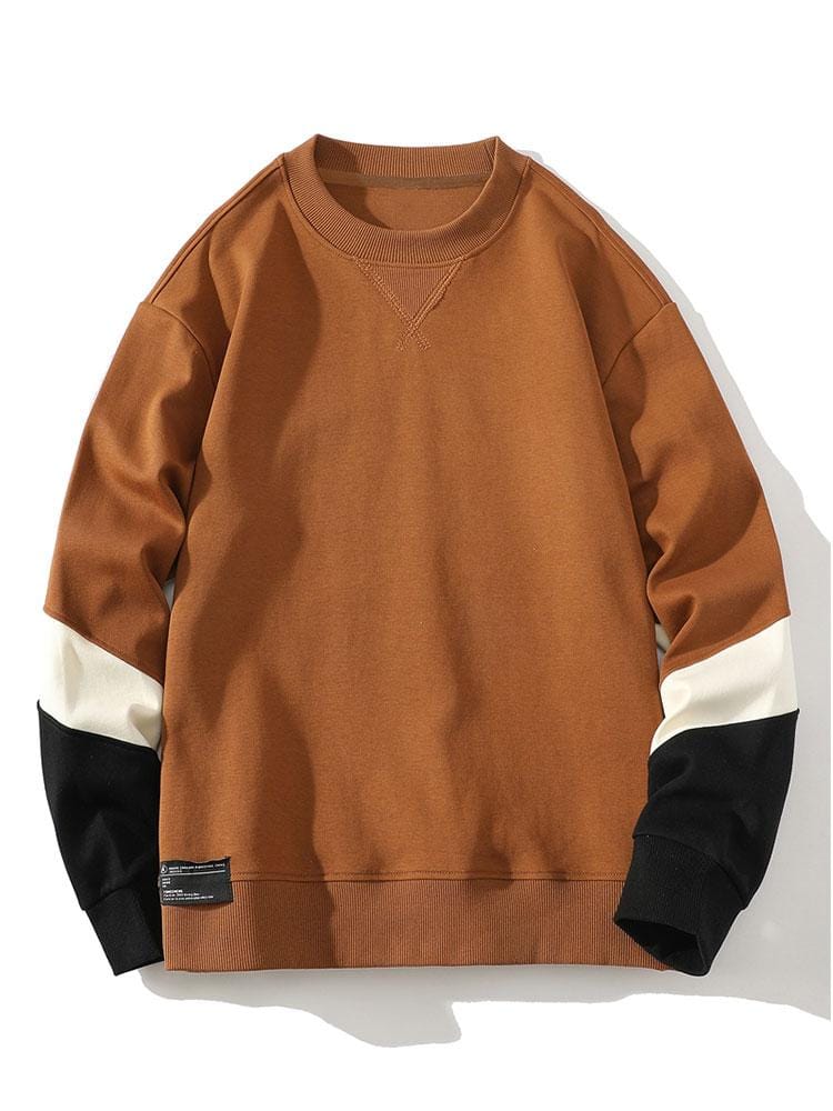 Velira Sweatshirts peru / S Spalvų blokas Crewneck megztinis