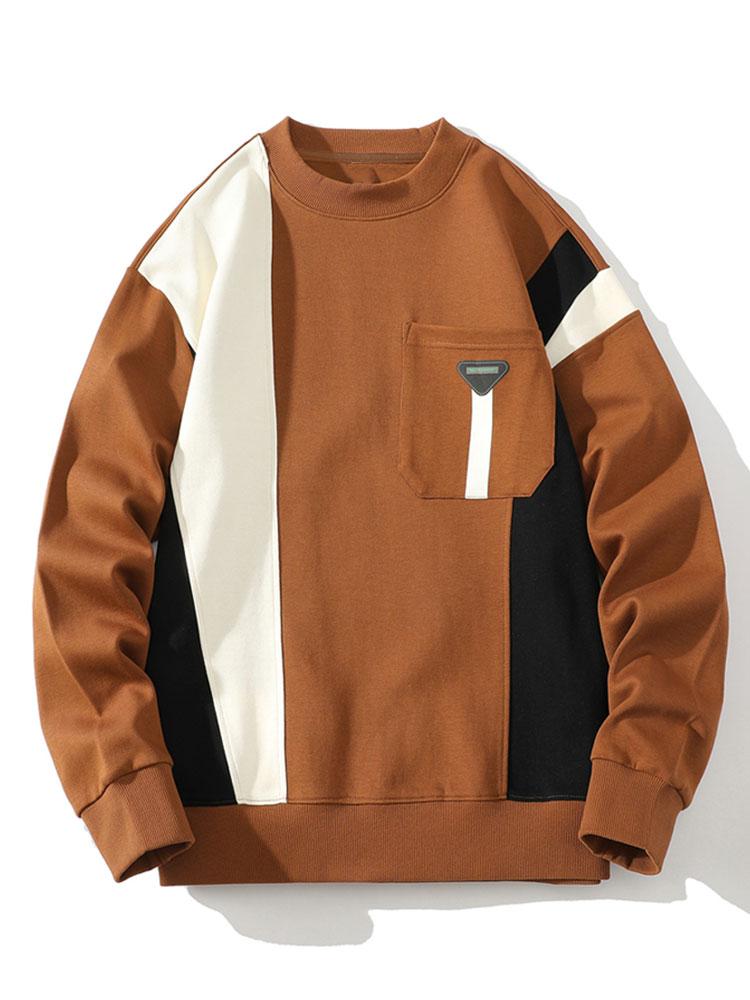 Velira Sweatshirts peru / S Spalvų Bloko Palaidinė Su Kišene