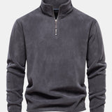 Velira Sweatshirts pilka / S Poliarinio Fleece Ketvirčio Užtrauktuko Megztinis