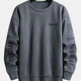 Velira Sweatshirts pilka / S Raštinė Suede Crew Neck Džemperis