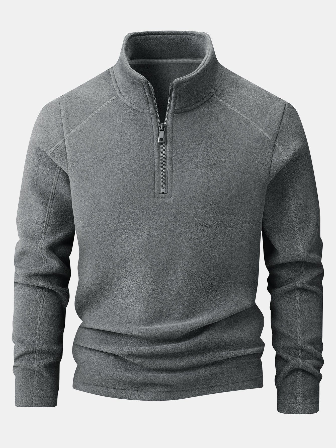 Velira Sweatshirts pilka / XS Ketvirčio užtrauktuko fliso džemperis