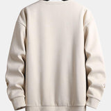 Velira Sweatshirts Raštinė Suede Crew Neck Džemperis