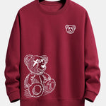 Velira Sweatshirts raudona / S Meškos Pėdsakų Laisvalaikio Fit Džemperis