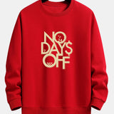 Velira Sweatshirts raudona / XS Be poilsio dienų spausdinta laisva fit džemperis
