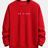 Velira Sweatshirts raudona / XS Būk geras spausdinimo laisvalaikio megztinis