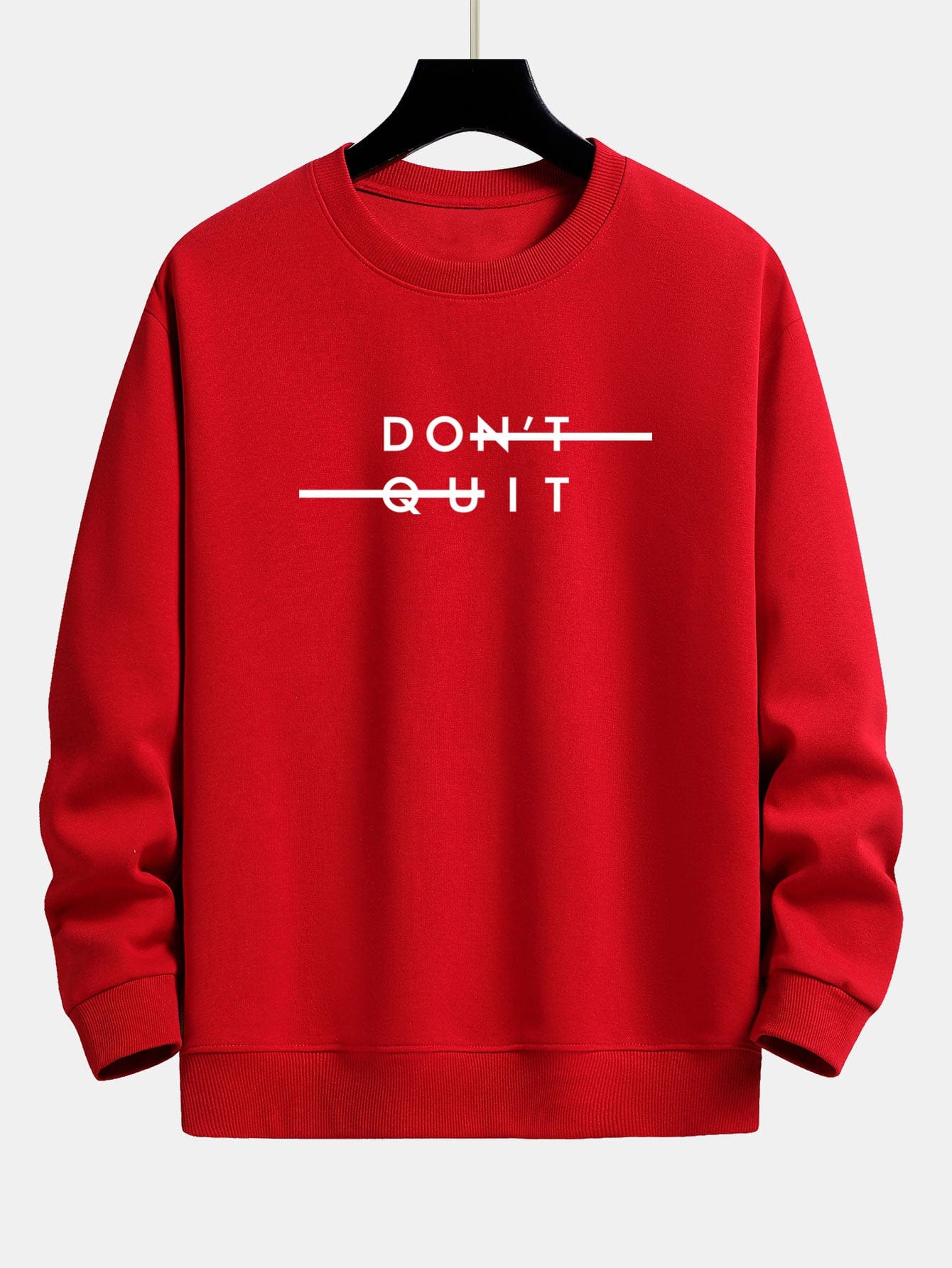 Velira Sweatshirts raudona / XS Nepasiduok! Atsipalaidavęs prigludęs džemperis