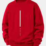 Velira Sweatshirts Raudona / XS Svajonių Dryžuotas Spausdinimas Laisvas Fit Palaidinukė