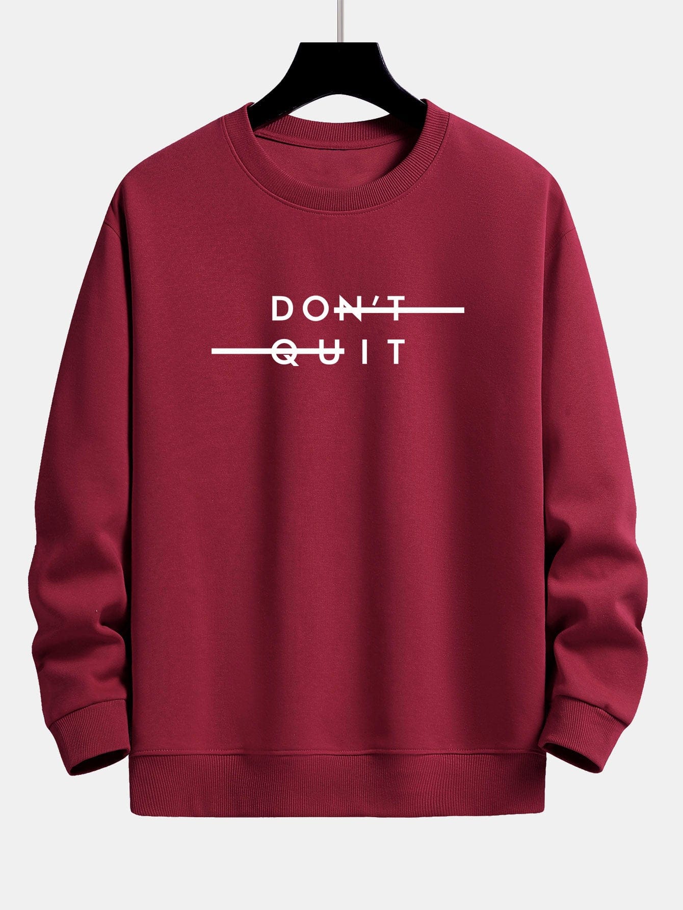Velira Sweatshirts raudonmedžio / XS Nepasiduok! Atsipalaidavęs prigludęs džemperis